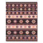 Earthy Sunburst Stripe Folk Inspired Rug