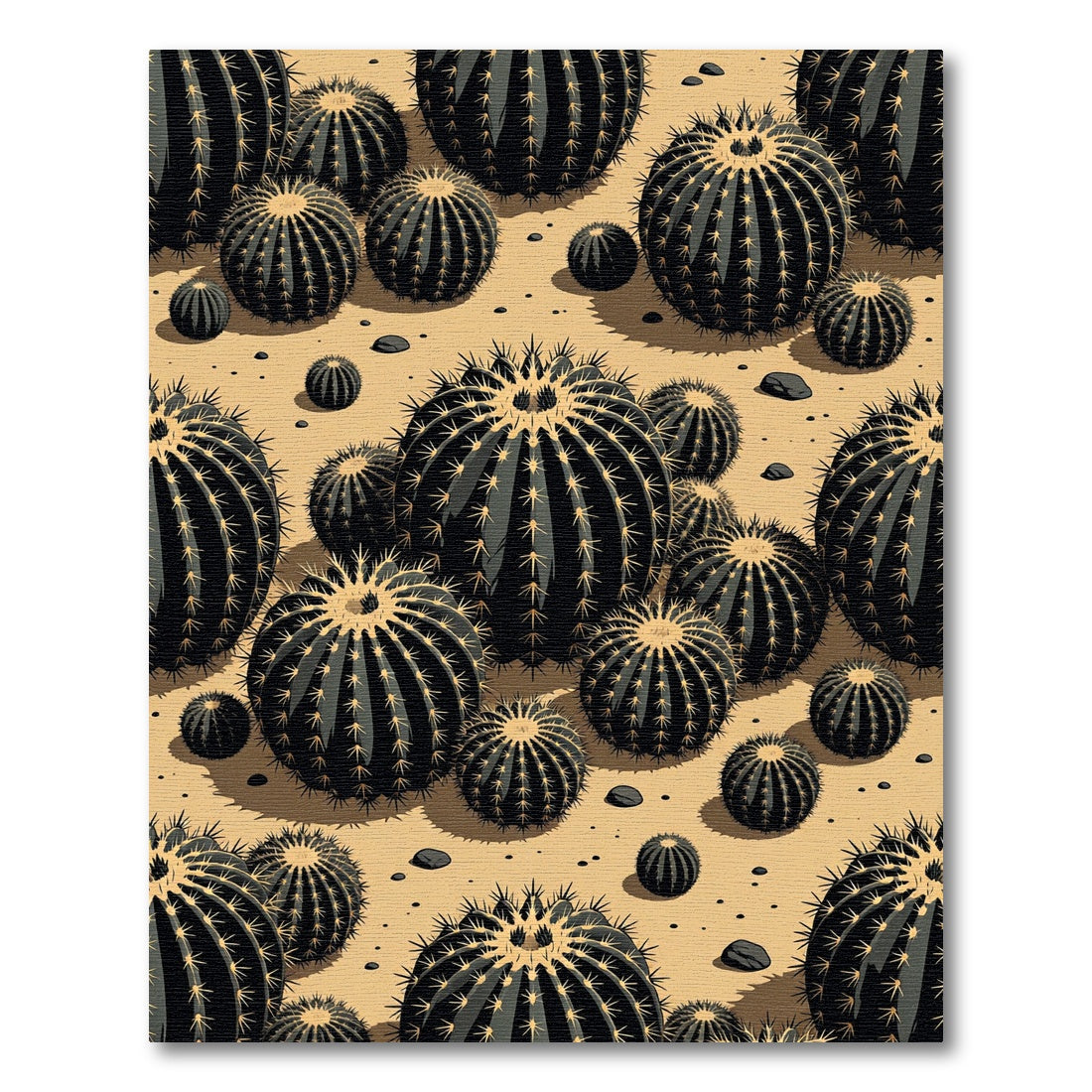 Desert Cactus Sphere Collection Rug