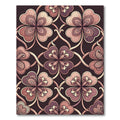 Rosy Pink Clover Medallion Tapestry Rug