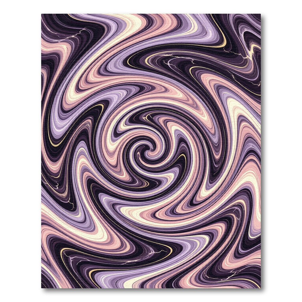 Lavender Purple Swirl Abstract Rug