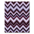 Crimson Purple Gradient Chevron Rug