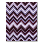 Crimson Purple Gradient Chevron Rug