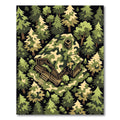 Camo Cabin Forest Isometric Vista Rug