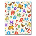 Playful Alphabet Animals and Butterflies Rug