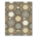 Geometric Taupe Octagon Mosaic Rug