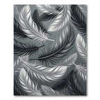 Monochromatic Feather Cascade Rug