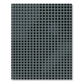 Modern Gray Polka Dot Grid Rug