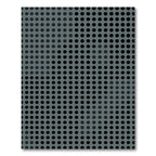 Modern Gray Polka Dot Grid Rug