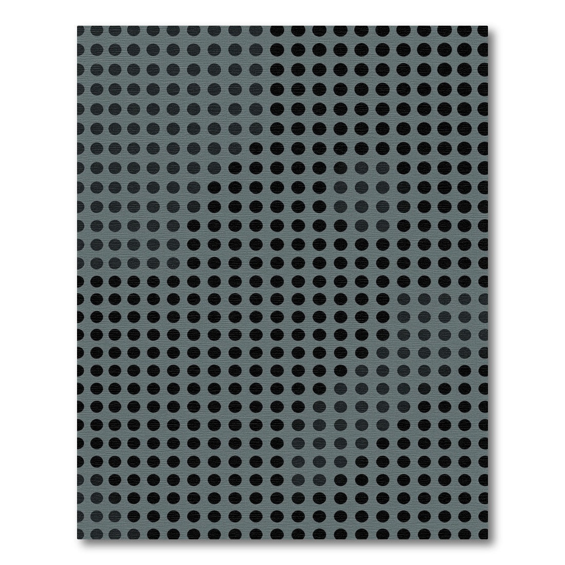 Modern Gray Polka Dot Grid Rug