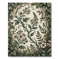 Vintage Sage Botanical Floral Swirl Rug