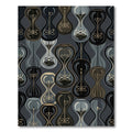 Steampunk Hourglass Atomic Graphic Rug
