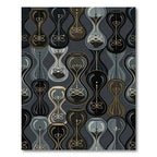 Steampunk Hourglass Atomic Graphic Rug