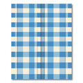 Classic Light Blue Gingham Check Rug