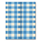 Classic Light Blue Gingham Check Rug