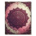 Elegant Rose Ornate Circular Medallion Rug