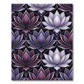 Purple Lilac Lotus Blossom Medallion Rug