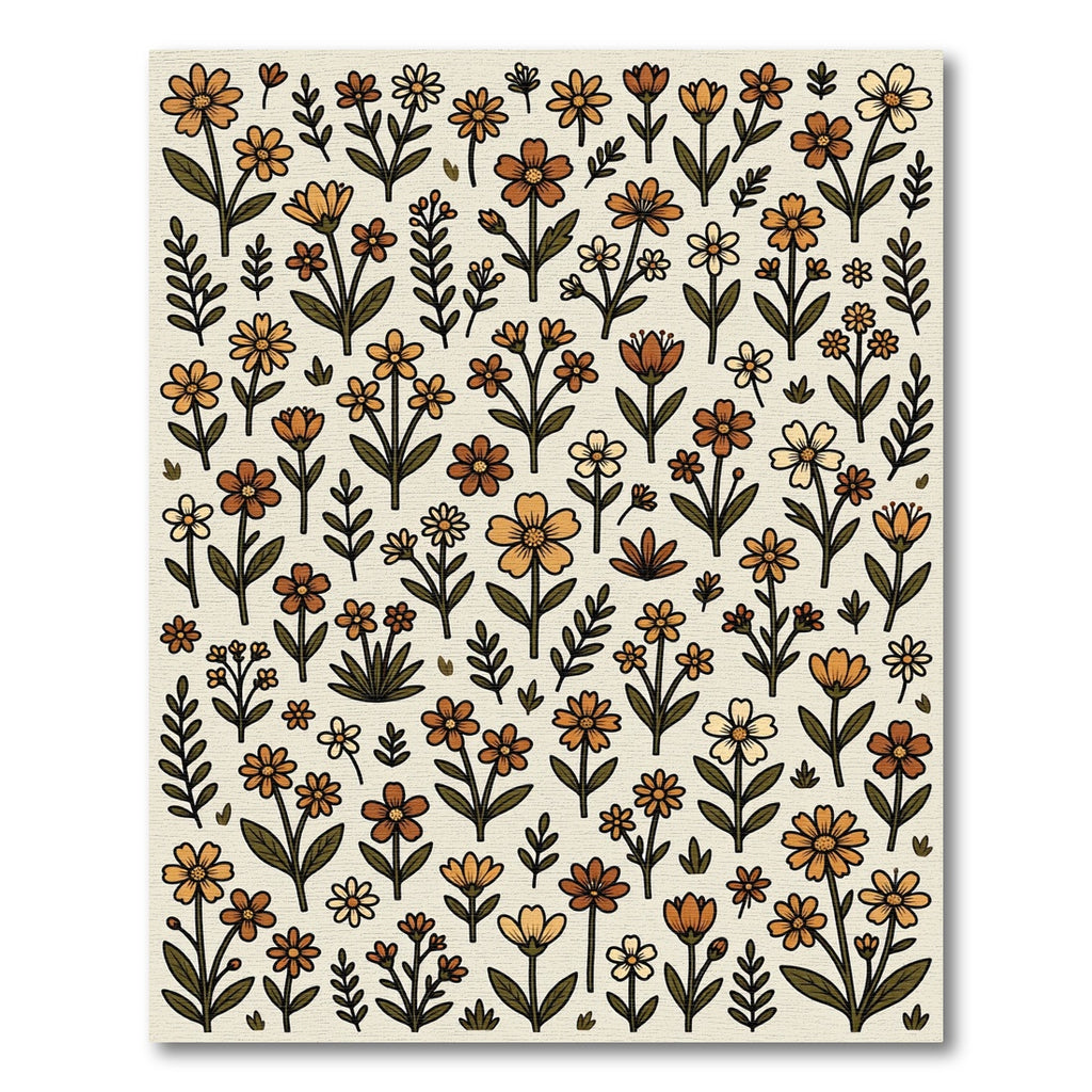 Groovy Groovy Floral Meadow Arrangement Rug