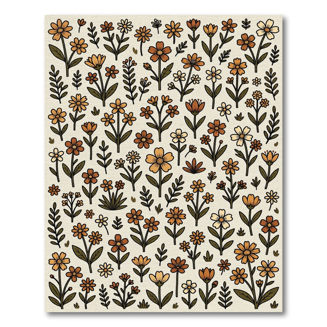 Groovy Groovy Floral Meadow Arrangement Rug