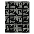 Tactical Dark Gray Automatic Weapon Repeat Rug