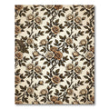 Creamy Sepia Climbing Rose Vine Rug