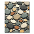 Pebble Mix Earth Tones Oval Medley Rug