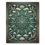 Jade Phoenix Lotus Medallion Harmony Rug