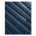 Minimalist Navy Linear Geometric Rug