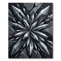 Sharp Crystal Facet Explosion Rug