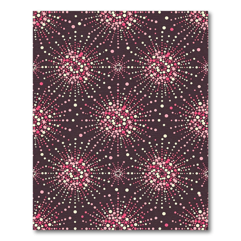 Radiant Pink Dot Burst Rug