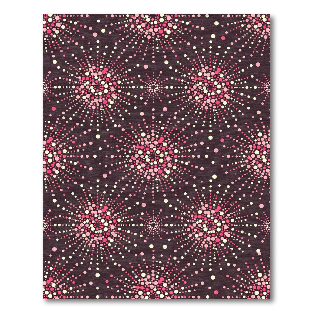 Radiant Pink Dot Burst Rug