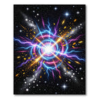 Cosmic Nebula Electric Burst Rug