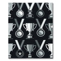 Monochrome Silver Trophy and Medal Grid Rug