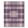 Deep Plum Gradient Plaid Lines Rug