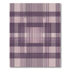 Deep Plum Gradient Plaid Lines Rug