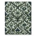 Elegant Jade Floral Scrollwork Rug