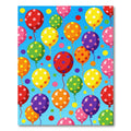 Vibrant Polka Dot Balloon Scatter Rug