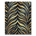 Golden Luxe Abstract Tiger Stripe Rug