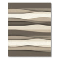 Minimalist Wavy Neutral Stripe Rug