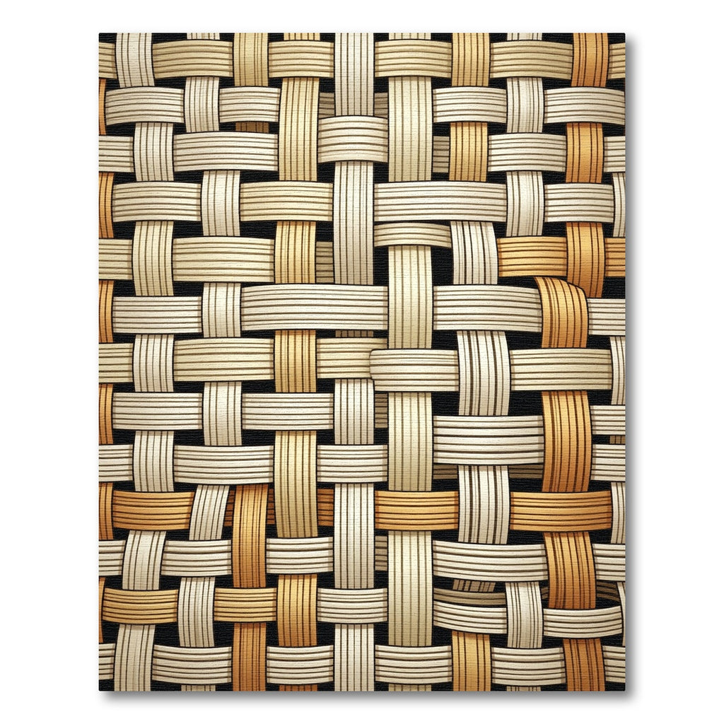 Woven Tan Amber Texture Rug