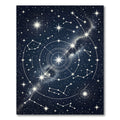 Celestial Constellation Navy Starry Sky Rug