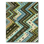 Chevron Arrow Earthy Tone Geometric Rug