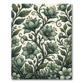 Elegant Sage Botanical Vine Floral Rug