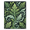 Emerald Acanthus Foliage Scroll Vine Rug