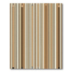 Brown Pencils Vertical Stripes Rug