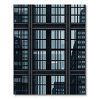 Urban Grid Window Reflections Rug