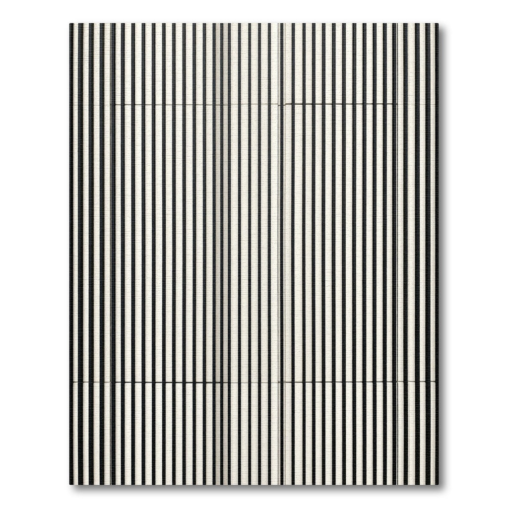 Minimalist Linear Monochrome Vertical Stripe Rug