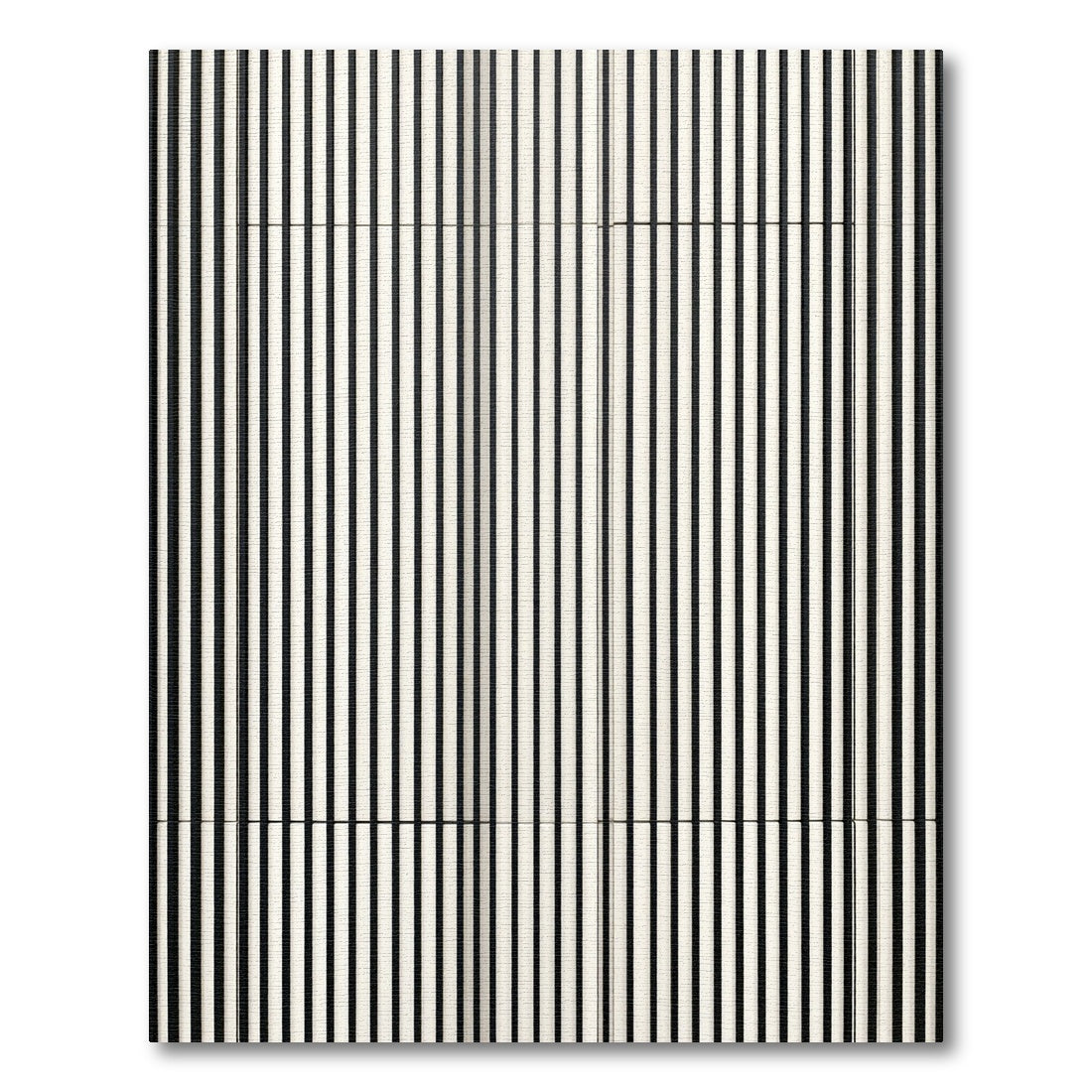 Minimalist Linear Monochrome Vertical Stripe Rug