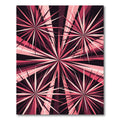 Radiant Pink Starburst Geometric Rug