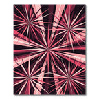 Radiant Pink Starburst Geometric Rug