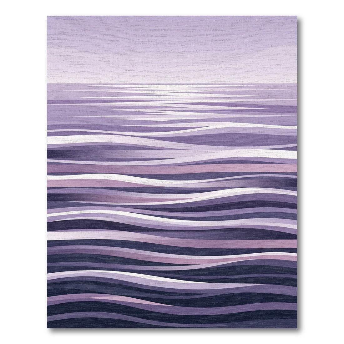 Ethereal Lavender Serene Rippling Tide Rug
